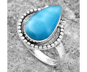 Natural Smithsonite Ring size-9 SDR147436 R-1518, 9x16 mm