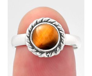 Natural Tiger Eye - Africa Ring size-7 SDR148048 R-1009, 7x7 mm