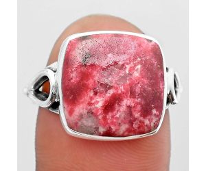 Natural Pink Thulite - Norway Ring size-8 SDR148467 R-1224, 14x14 mm