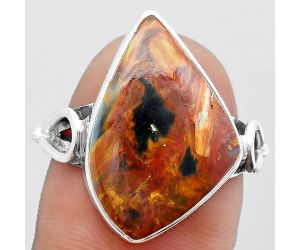 Natural Pietersite - Namibia Ring size-8 SDR148480 R-1224, 14x20 mm