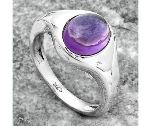 Natural Amethyst Cab - Brazil Ring size-8 SDR149192 R-1115, 8x10 mm