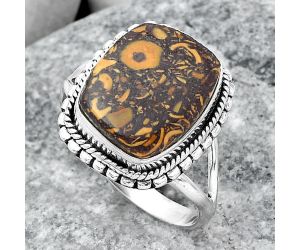 Coquina Fossil Jasper - India Ring size-9.5 SDR149922 R-1245, 12x15 mm