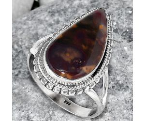 Natural Purple Cow Jasper Ring size-9 SDR149934 R-1245, 11x20 mm