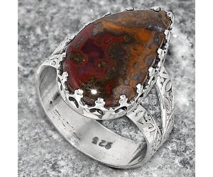 Natural Rare Cady Mountain Agate Ring size-7.5 SDR150810 R-1075, 11x19 mm