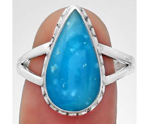 Natural Smithsonite Ring size-9 SDR150988 R-1196, 9x18 mm