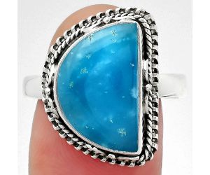 Natural Smithsonite Ring size-9 SDR151055 R-1279, 10x16 mm