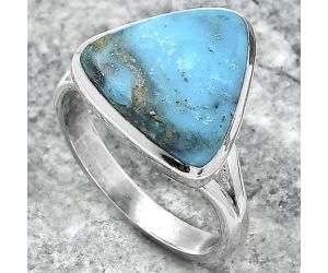 Natural Turquoise Morenci Mine Ring size-7.5 SDR151249 R-1005, 13x13 mm