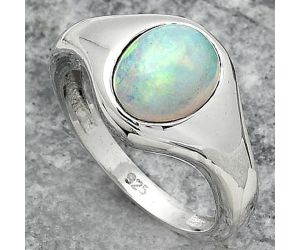 Natural Ethiopian Opal Ring size-7.5 SDR151418 R-1115, 8x10 mm