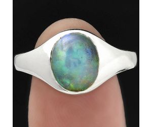 Natural Ethiopian Opal Ring size-8.5 SDR151434 R-1115, 8x10 mm