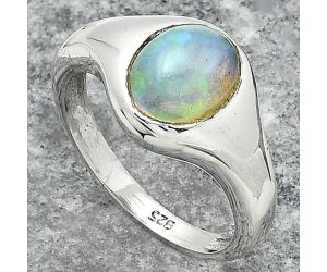 Natural Ethiopian Opal Ring size-8.5 SDR151434 R-1115, 8x10 mm