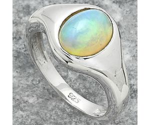 Natural Ethiopian Opal Ring size-7.5 SDR151438 R-1115, 8x10 mm