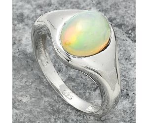 Natural Ethiopian Opal Ring size-7 SDR151440 R-1115, 8x10 mm