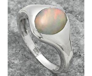 Natural Ethiopian Opal Ring size-8 SDR151452 R-1115, 8x10 mm