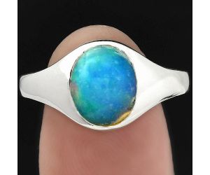 Natural Ethiopian Opal Ring size-8 SDR151453 R-1115, 8x10 mm