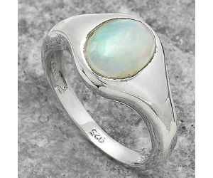 Natural Ethiopian Opal Ring size-8 SDR151463 R-1115, 8x10 mm