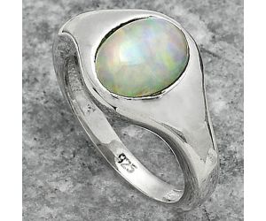 Natural Ethiopian Opal Ring size-7.5 SDR151482 R-1115, 8x10 mm
