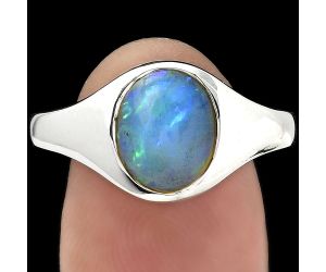 Natural Ethiopian Opal Ring size-7.5 SDR151483 R-1115, 8x10 mm