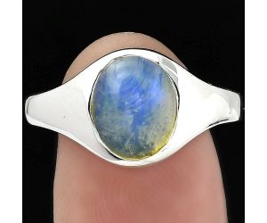 Natural Ethiopian Opal Ring size-7.5 SDR151497 R-1115, 8x10 mm