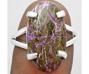 Natural Purpurite - South Africa Ring size-8.5 SDR151706 R-1089, 12x22 mm