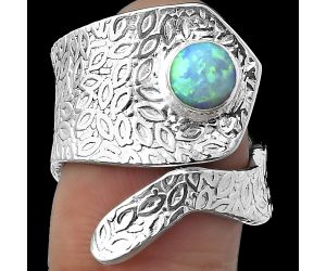 Adjustable - Fire Opal Ring size-6.5 SDR152368 R-1374, 6x6 mm