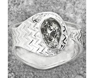 Adjustable - Herkimer Diamond - USA Ring size-7 SDR152414 R-1381, 5x8 mm