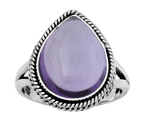 Natural Amethyst Cab - Brazil Ring size-7 SDR153672 R-1010, 12x15 mm