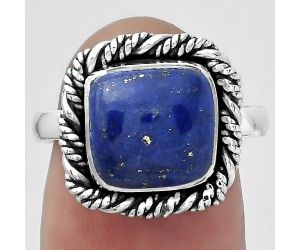 Natural Lapis - Afghanistan Ring size-7.5 SDR153894 R-1013, 10x10 mm