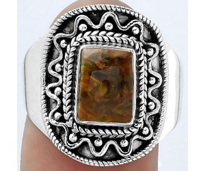 Natural Pietersite - Namibia Ring size-9 SDR154522 R-1501, 6x9 mm