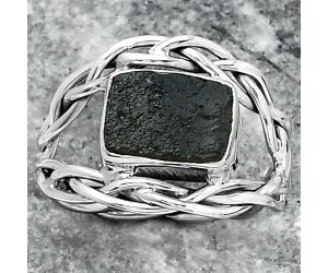 Natural Tektite Rough - Greek Ring size-8 SDR154560 R-1134, 7x10 mm