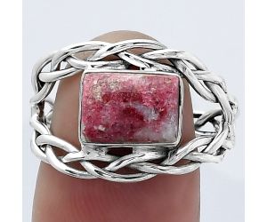 Natural Pink Thulite - Norway Ring size-8 SDR154571 R-1134, 6x9 mm