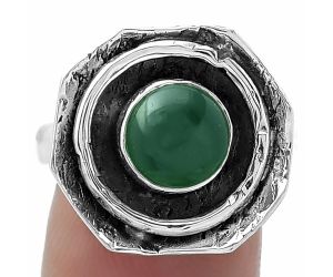 Natural Green Onyx Ring size-8 SDR154876 R-1468, 8x8 mm
