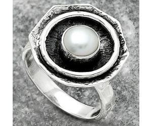 Natural Fresh Water Pearl Ring size-9.5 SDR154884 R-1468, 7x7 mm