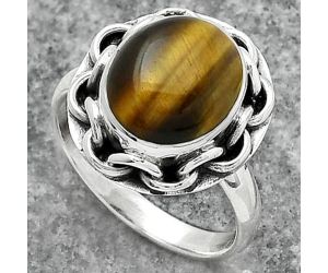 Natural Tiger Eye - Africa Ring size-7.5 SDR154996 R-1528, 10x12 mm