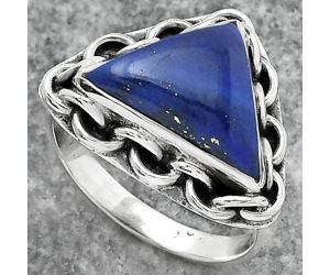 Natural Lapis - Afghanistan Ring size-8.5 SDR155001 R-1528, 11x16 mm