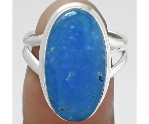 Natural Smithsonite Ring size-7.5 SDR155230 R-1008, 11x21 mm