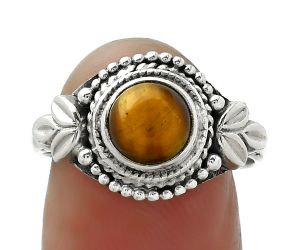 Natural Tiger Eye - Africa Ring size-8 SDR155500 R-1292, 7x7 mm