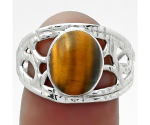 Natural Tiger Eye - Africa Ring size-8 SDR155742 R-1133, 9x11 mm