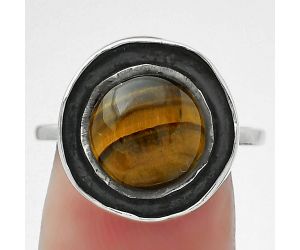 Natural Tiger Eye - Africa Ring size-8 SDR155869 R-1468, 10x10 mm