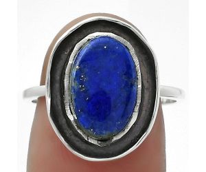 Natural Lapis - Afghanistan Ring size-8 SDR155879 R-1468, 8x12 mm