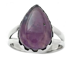 Natural Amethyst Sage Agate - Nevada Ring size-9 SDR156023 R-1210, 12x17 mm