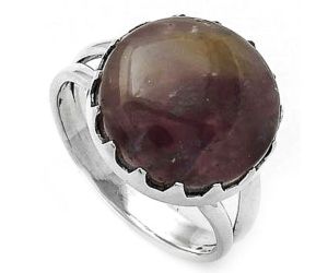 Natural Amethyst Sage Agate - Nevada Ring size-9 SDR156041, 15x15 mm
