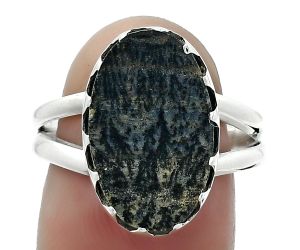 Natural Russian Honey Dendrite Opal Ring size-8.5 SDR156043 R-1210, 11x17 mm