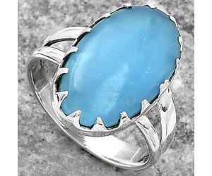 Natural Smithsonite Ring size-8 SDR156057 R-1210, 11x18 mm