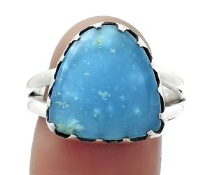 Natural Smithsonite Ring size-9.5 SDR156060 R-1210, 14x15 mm