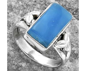 Natural Smithsonite Ring size-7.5 SDR156093 R-1261, 8x14 mm