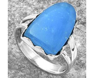 Natural Smithsonite Ring size-9 SDR156198 R-1338, 12x18 mm