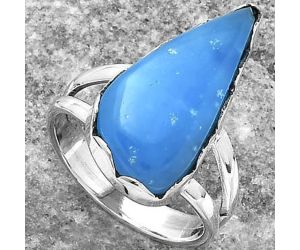 Natural Smithsonite Ring size-7 SDR156205 R-1338, 10x21 mm