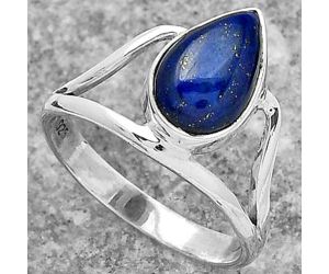 Natural Lapis - Afghanistan Ring size-8.5 SDR156537 R-1233, 8x12 mm