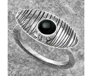 Natural Black Onyx - Brazil Ring size-9 SDR156668 R-1573, 6x6 mm