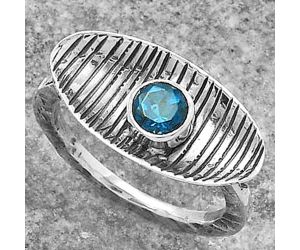 London Blue Topaz Ring size-8 SDR156680 R-1573, 5x5 mm